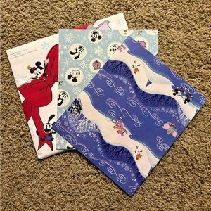 Disney Festive Gift Wrap Set - Red, Blue, White